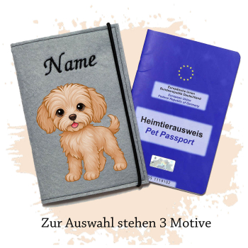Impfpasshülle für die Hunderasse Bolonka Zwetna apricot